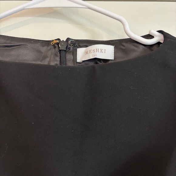 Meshki Angela boatneck black suiting dress XS - Picture 3 of 4